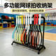 Gym, Sports Hall, Home Use, No-Drill Tennis Racket Rack, Multi-Racket Storage Rack, Children's Display Rack, Vertical Stand