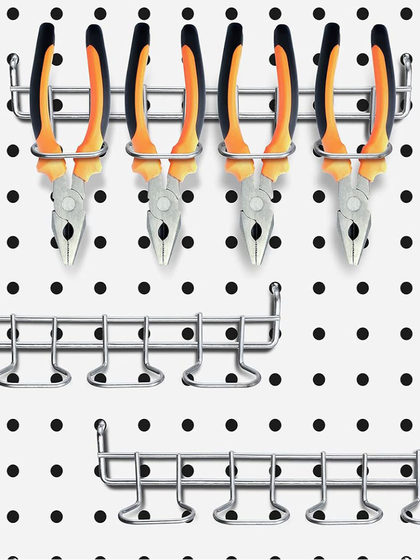Screwdriver Pliers Wall-Mounted Organizer Rack Round Hardware Tool Hook Display Rack Storage Rack Repair Tool Rack