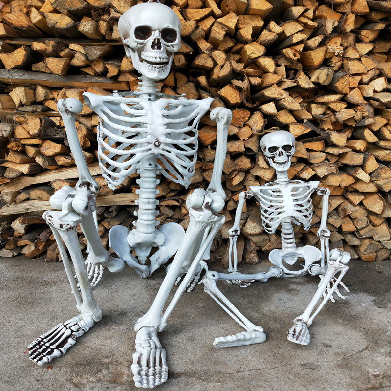 Halloween skeleton model Skeletal Model Milkhouse Ghost House Horror Prop Zombie Corpse body Body Bone Toy Big Hanging Ghost