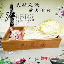 Tea tray custom-made solid wood tray bread tray rectangular bamboo wood tea set Tea Cup tray hotel fast food plate serving dishes