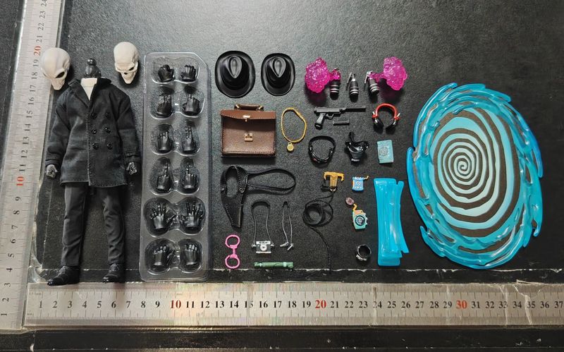 Mezco White Skull Agent White Skull Agent Alien Agent Alien 1/12 Accessories Replacement Parts