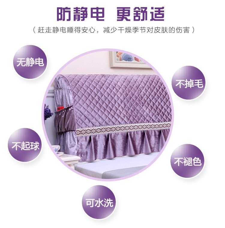 Bao gồm tất cả bao gồm đầu giường bọc da đầu giường phổ thông bìa mềm tựa lưng bảo vệ tấm che bụi gỗ - Bảo vệ bụi