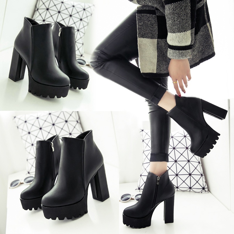 Bottes mi-saison femme en Polyurethane - Ref 3250324 Image 1