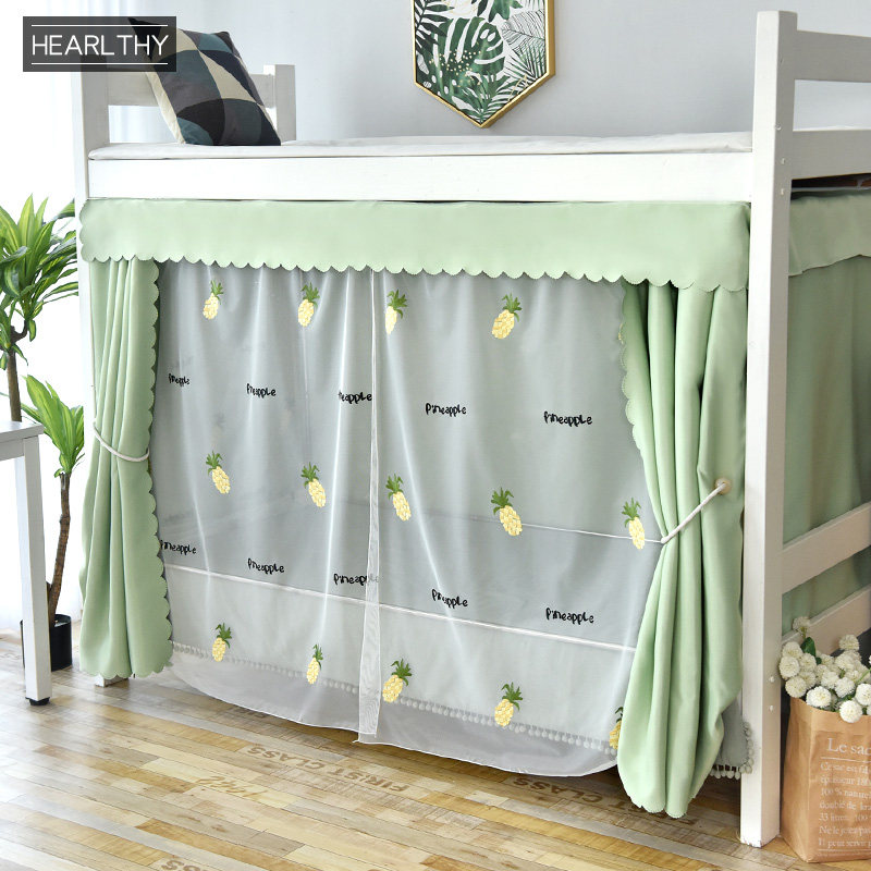 heartlthy bed curtain dormitory bedroom upper bunk lower bunk college students dust-proof breathable physical shading bed curtain sweet