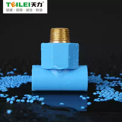 Tianli pipe ppr water pipe fittings blue outer wire tee joint