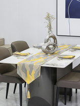Table Flag gold Light Extravagant High-end West Table-Dining Room Decoration Cloth Strip TV Cabinet Geb Tea Table Cloth Customize