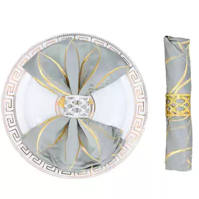 Heting hotel mouth cloth napkin cloth scarf dining room folding cloth cloth cloth water absorbent red wine glass mat cloth scarf