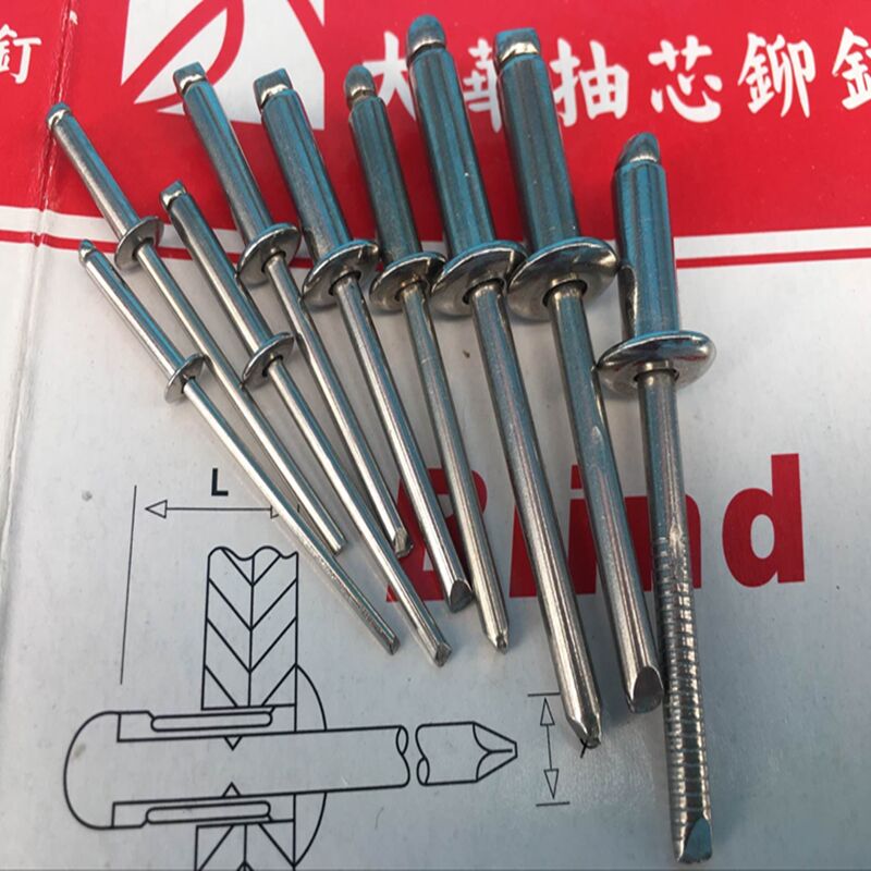 Full 304 stainless steel pumping core rivet diameter 5 0 6 304 0 304 Larivet DIN7337A Series 6