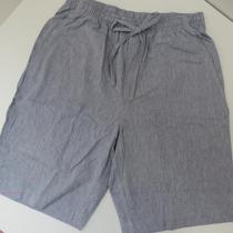 Luxury underwear mens home pants mens cotton linen thin home five-point pants