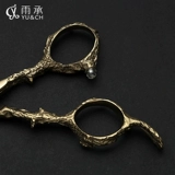 Импортированный 440c Профессиональные местные тиранские золотые волосы, ножницы для парикмахера, ножницы, тонкие ножницы, ножницы, посвященные