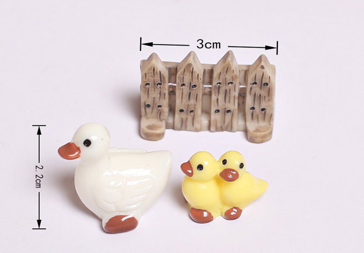 Rêu vi cảnh vật trang trí động vật ba mảnh mini nhím ếch vịt rùa rùa nhỏ rùa DIY vật liệu trong chậu đồ trang trí dcor giá rẻ
