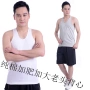 Áo thun nam trung niên cotton cotton trắng vest trung niên áo vest nam tuổi 50