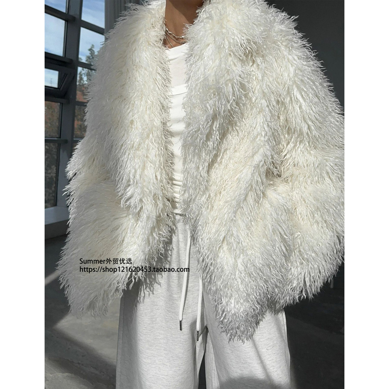 2025 European and American Fashion Faux Fur Coat, Loose, Soft, Thickened, Versatile Coat for Women, Furry Coat 2025 European and American Fashion Faux Fur Coat, Loose, Soft, Thickened, Versatile Coat for Women, Furry Coat