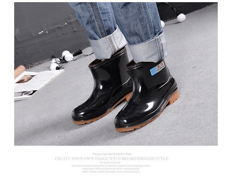 Chaussures - bottes caoutchouc homme pour hiver - semelle tendon - Ref 967671 Image 10