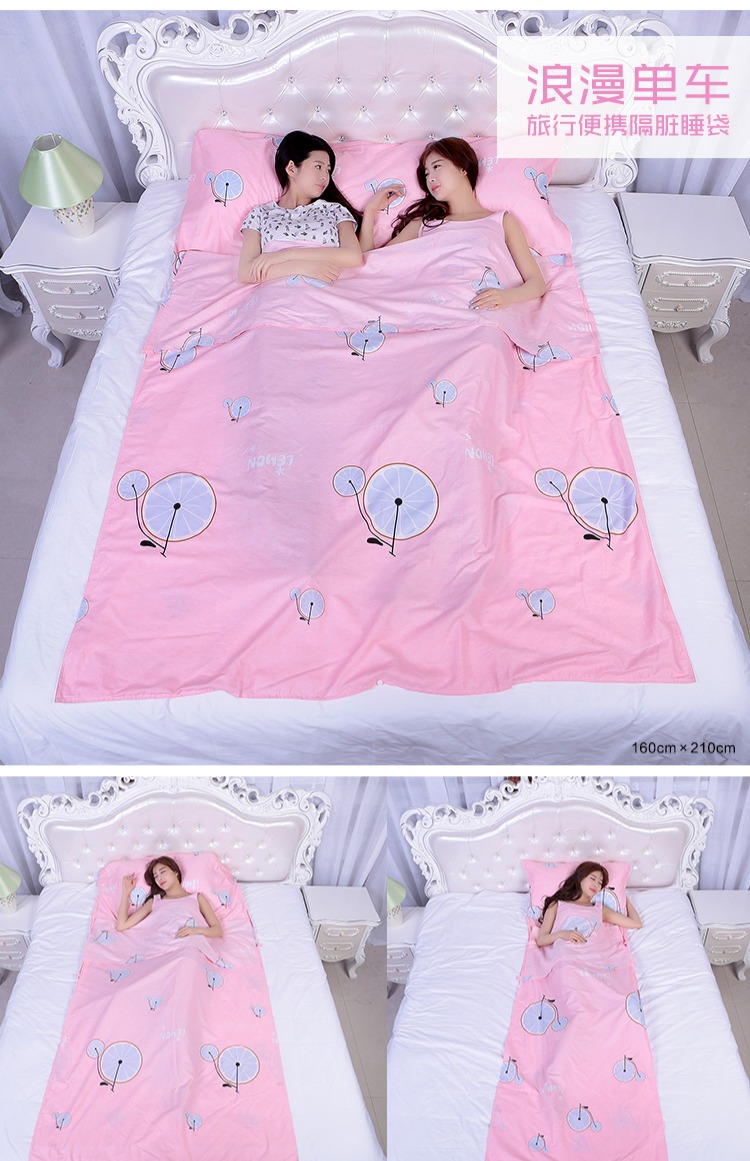 Bông du lịch khách sạn túi ngủ bẩn người lớn tàu khách sạn ngoài trời bông di động đôi vệ sinh đơn túi ngủ du lịch
