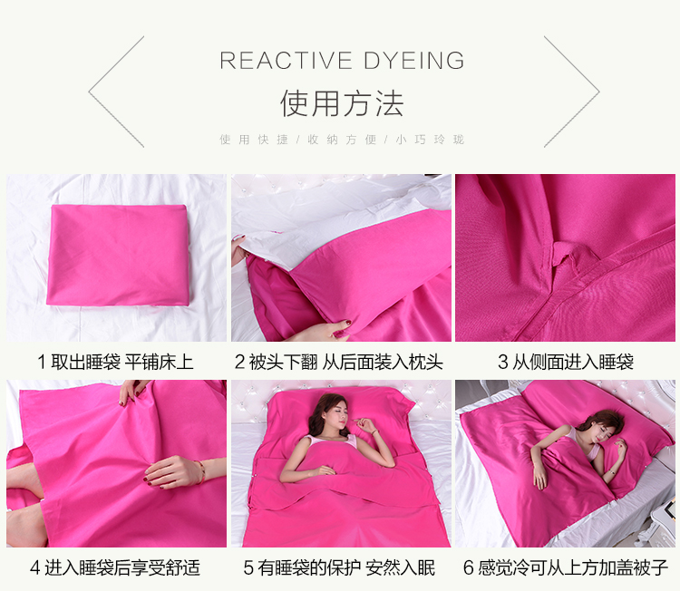 Du lịch ngoài trời xách tay bẩn và bẩn túi ngủ không bông Khách sạn vệ sinh người lớn đơn đôi túi ngủ mùa hè