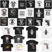 Mountain American locomotive retro T-shirt flame summer short sleeve 100% Xinjiang long staple cotton new four seasons round neck