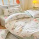 Ins style pure cotton 100 bed four-piece set floral internet celebrity bed quilt cover bed sheet three-piece fitted sheet set