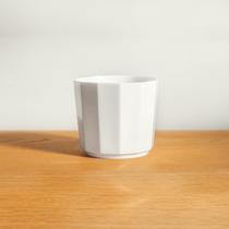 MUMO wood ink deer to pure white oversized cup ceramic wine glass art minimalist white porcelain mug