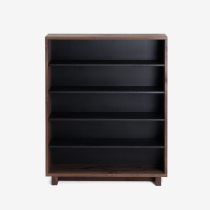 MUMO Wood Ink Fang Zheng Iron Art Large Cabinet Modern Brief About Black Walnuts Solid Wood Disposal Cabinet Furniture Exhibition Hall Studio