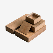 MUMO wood ink square and wood containing box whole wood solid wood table storage Lao teak large number small number