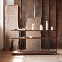 MUMO Wood Ink Iron Art Triple Wood Shelve Wood Red Oak Wood Red Oak Wood Red Oak Wood Red Oak Wood Red Oak Wood