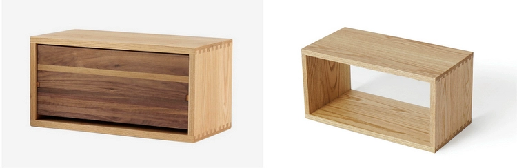 MUMO sồi đỏ mực gỗ combo box kết hợp miễn kệ gỗ khung gỗ tủ gỗ rắn - Buồng