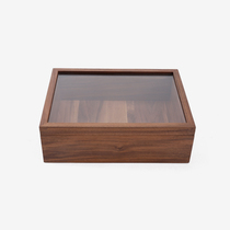 MUMO wood ink hidden mountain box desktop containing box black walnut wood jewellery containing transparent containing box