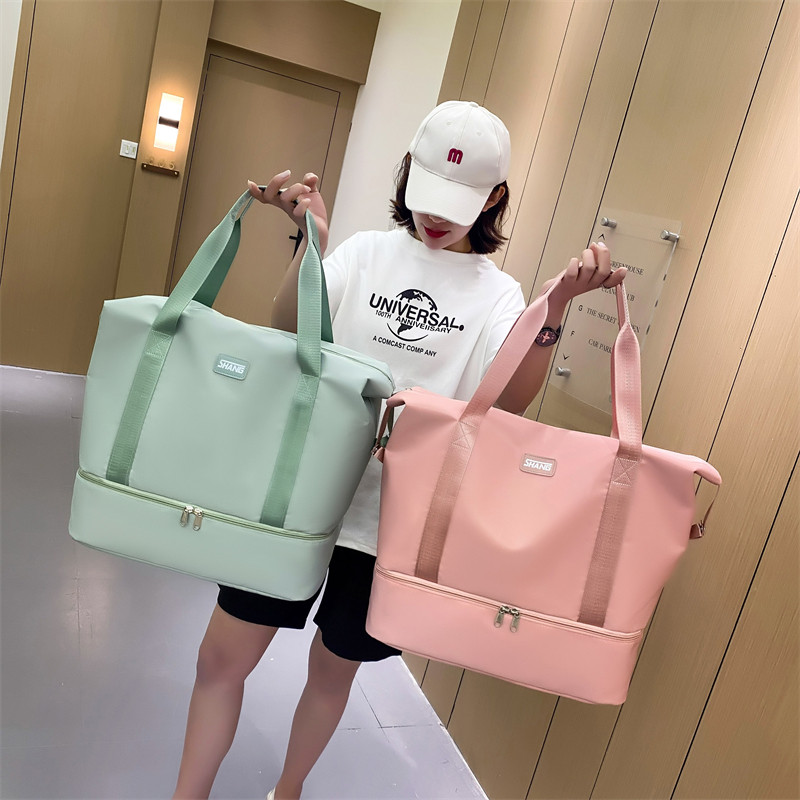 Large-capacity travel bag women's short-distance hand luggage bag to be produced storage bag sports swimming dry and wet separation fitness bag