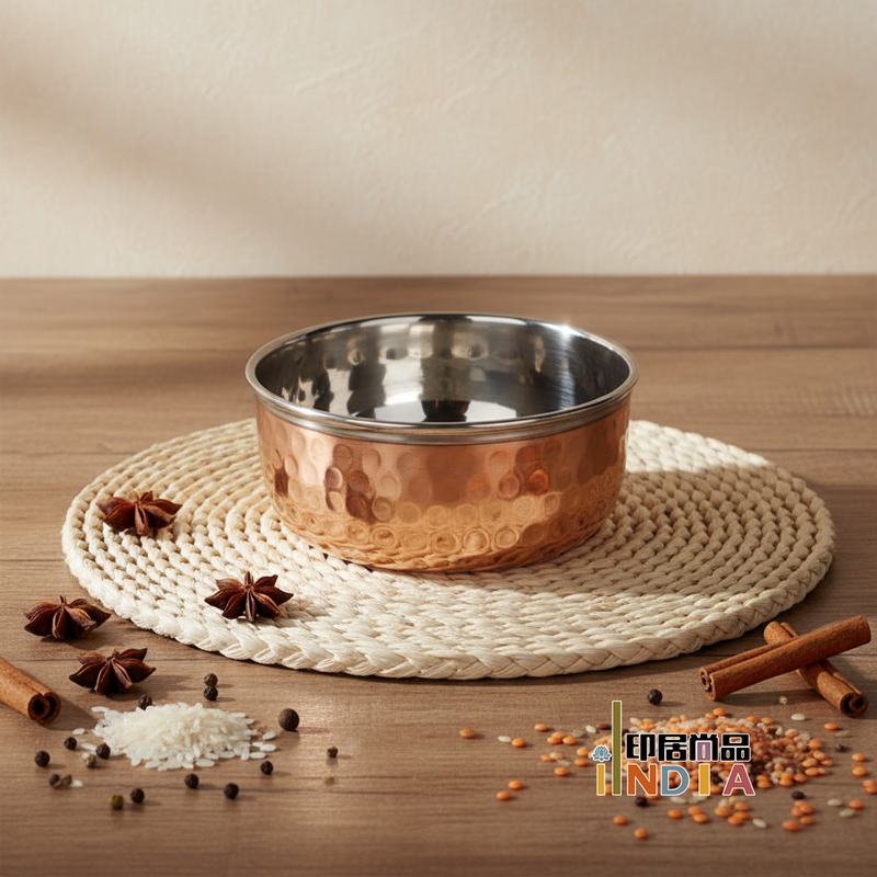 Indian Imported Brass Sauce Small Bowl Condiment Bowl Stainless Steel Southeast Asian Special Restaurant Hotel Home Tableware