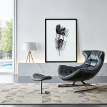 Beauty Hotel Clubhouse Luxurious Sofa Chair Modern Minimalist Casual Single Chair Deck Chair Living-room Designer Leather Sofa Chair