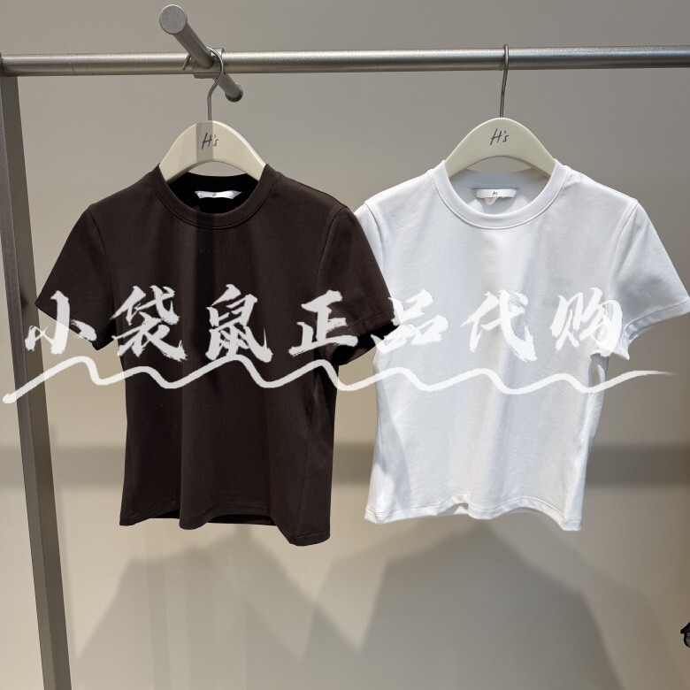 H'S/Hs Genuine Product from the Store, 2026 Summer New Basic Commuter Style Short-Sleeve T-Shirt 112604102049 Original Price 339