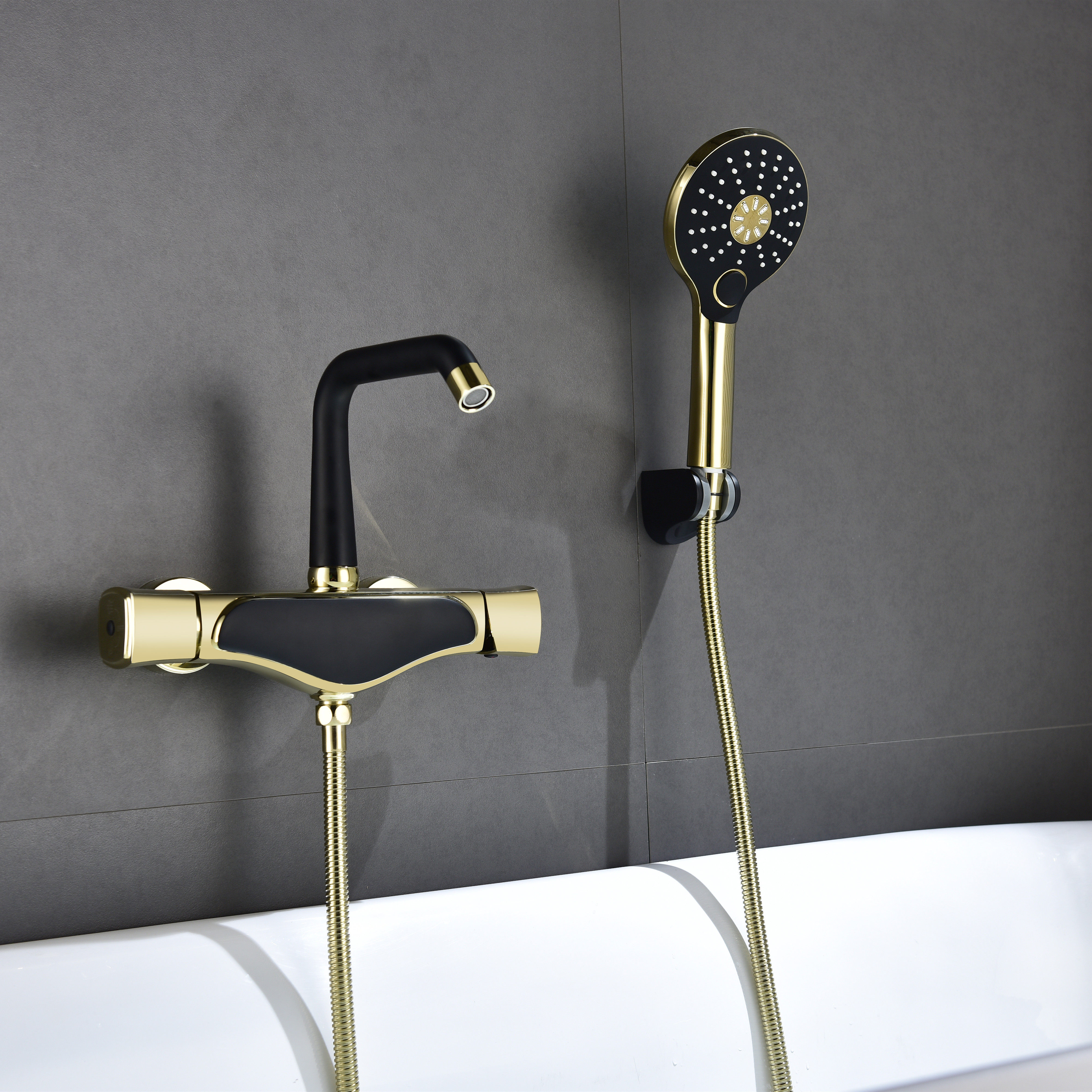 Shower tap suit hot and cold water mixing valve Ming fitting bathtub shower faucet