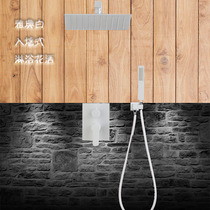 Hanpai Japanese-style all-copper in-wall shower White concealed hidden in-wall toilet shower room faucet