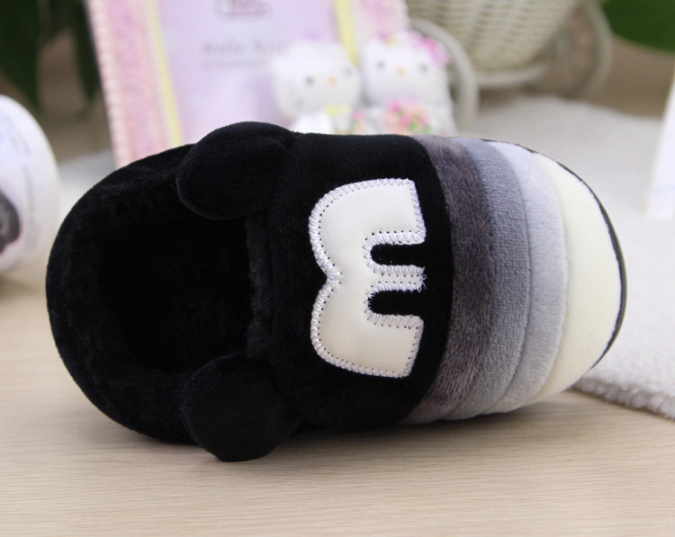 Pantoufles enfants en suède pour hiver - semelle caoutchouc - Ref 1005581 Image 25