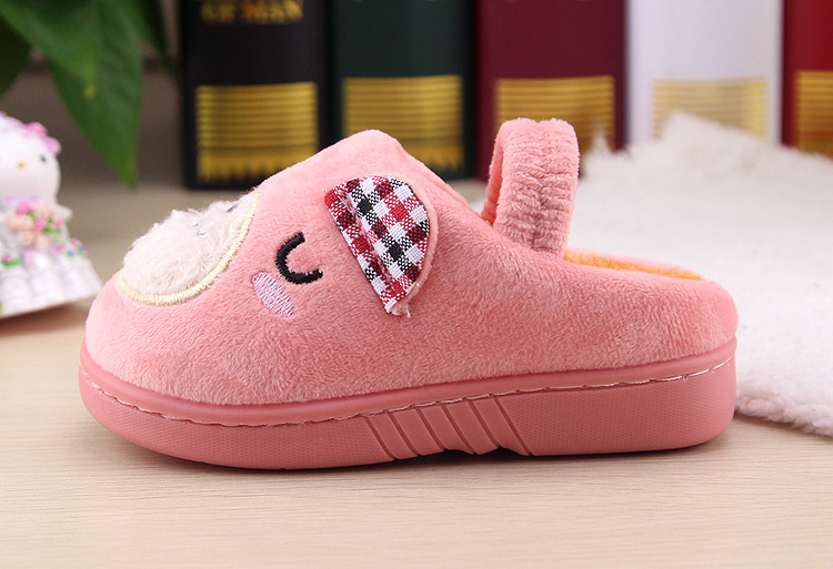 Chaussons enfants en suède pour hiver - semelle caoutchouc - Ref 1007042 Image 10