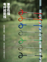 Creative Pig Tail Hook Easy S Type Petrol Light Hook Outdoor Camping Metal Two-way Camp Tent Light Hook