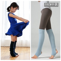 Adult Children Ballet dance Sox wool line yoga warm Latin leg guard on foot socks over knee sports socks 55CM