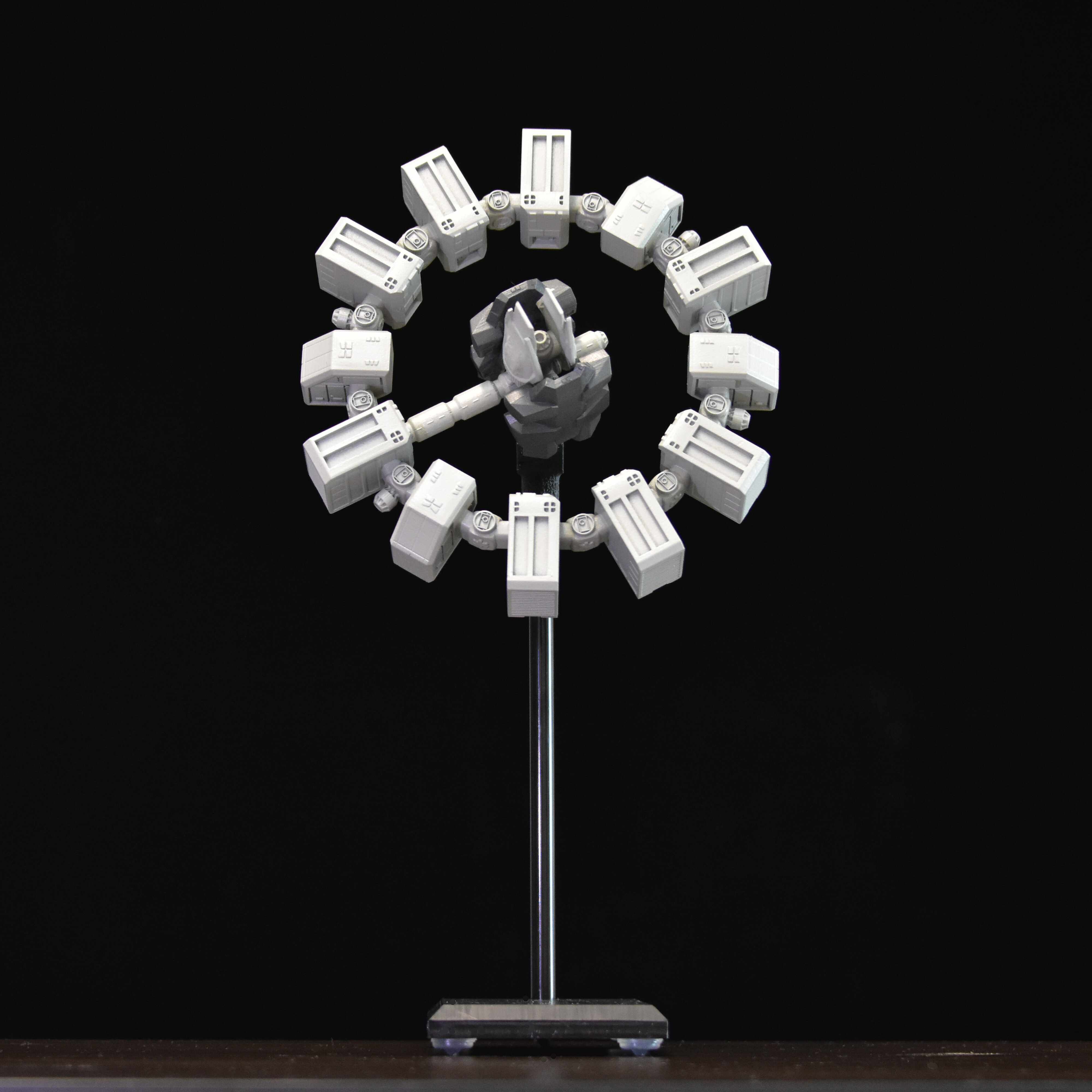 Interstellar星际穿越模型永恒号空间站可旋转太空文艺_高达模型专区_淘宝游戏网