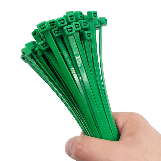 Nylon tie length 10cm 3x100mm small green 1000 pieces wide 2.5 anti-ultraviolet bundle anti-aging