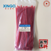 Red nylon cable tie color 8x300 width 7 6mm length 30cm sufficient 100 bundled wire