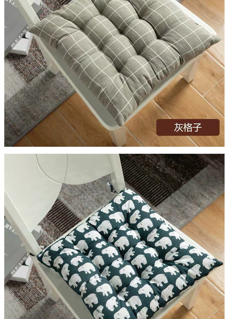 ghế đệm đệm pad đệm ghế trẻ em phân ass rắm đệm dây đai chống trượt dày hơn với mùa đông dày - Ghế đệm / đệm Sofa nệm ngồi ghế gỗ
