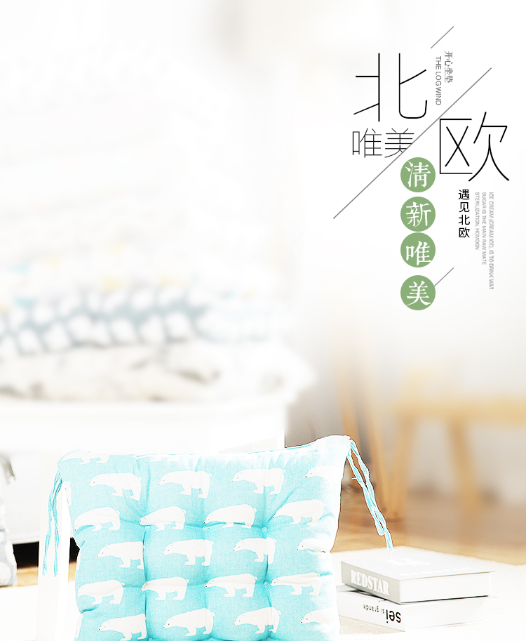 ghế đệm đệm pad đệm ghế trẻ em phân ass rắm đệm dây đai chống trượt dày hơn với mùa đông dày - Ghế đệm / đệm Sofa nệm ngồi ghế gỗ