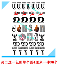 Ronaldo Tattoo Stickers Ronaldo CR7 Juventus Football Club Badge Logo Tattoo Stickers Sticker Tattoos