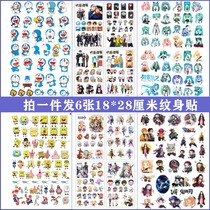 Cartoon anime tattoo sticker original Pokémon Pikachu Doraemon tattoo sticker Hatsoever