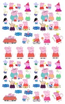 Cartoon animation tattoo stickers for men and women piglets Peppa childrens tattoo stickers waterproof long-lasting fingers arm face stickers