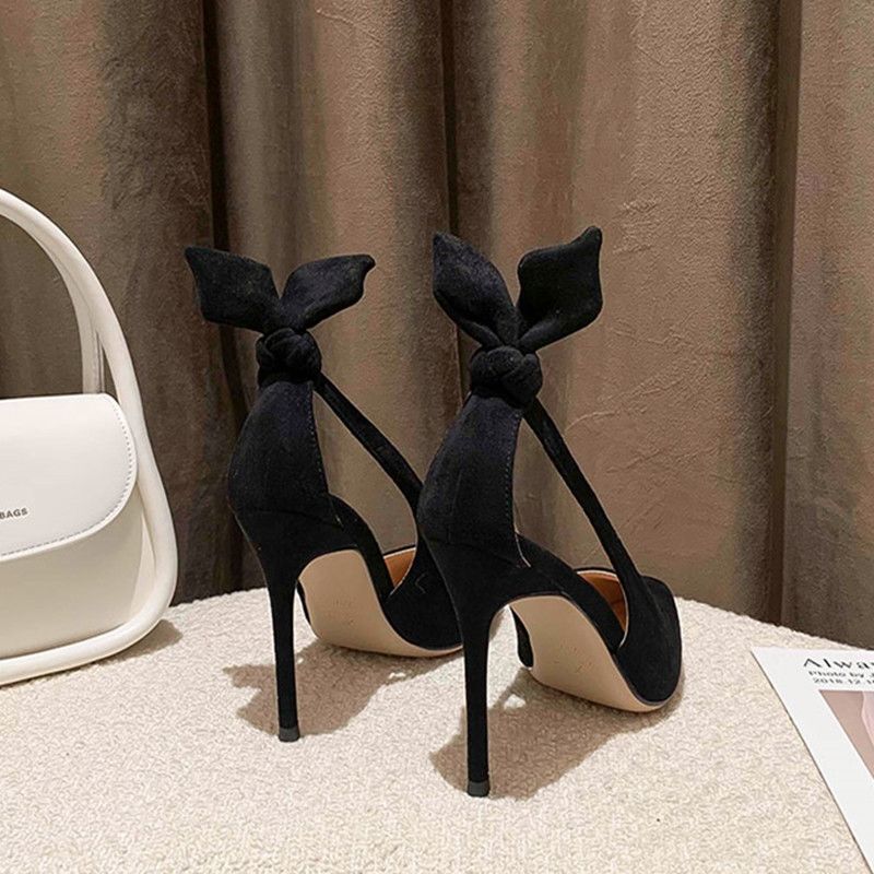 High-Heeled Shoes for Women with Bunny Ears, Pointed Toe, Stiletto Heels, Sexy and Stylish for Professional Wear High-Heeled Shoes for Women with Bunny Ears, Pointed Toe, Stiletto Heels, Sexy and Stylish for Professional Wear