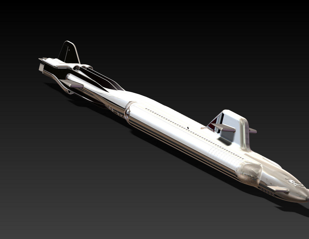 Crazy Submarine modeling 3D model drawings x_t format