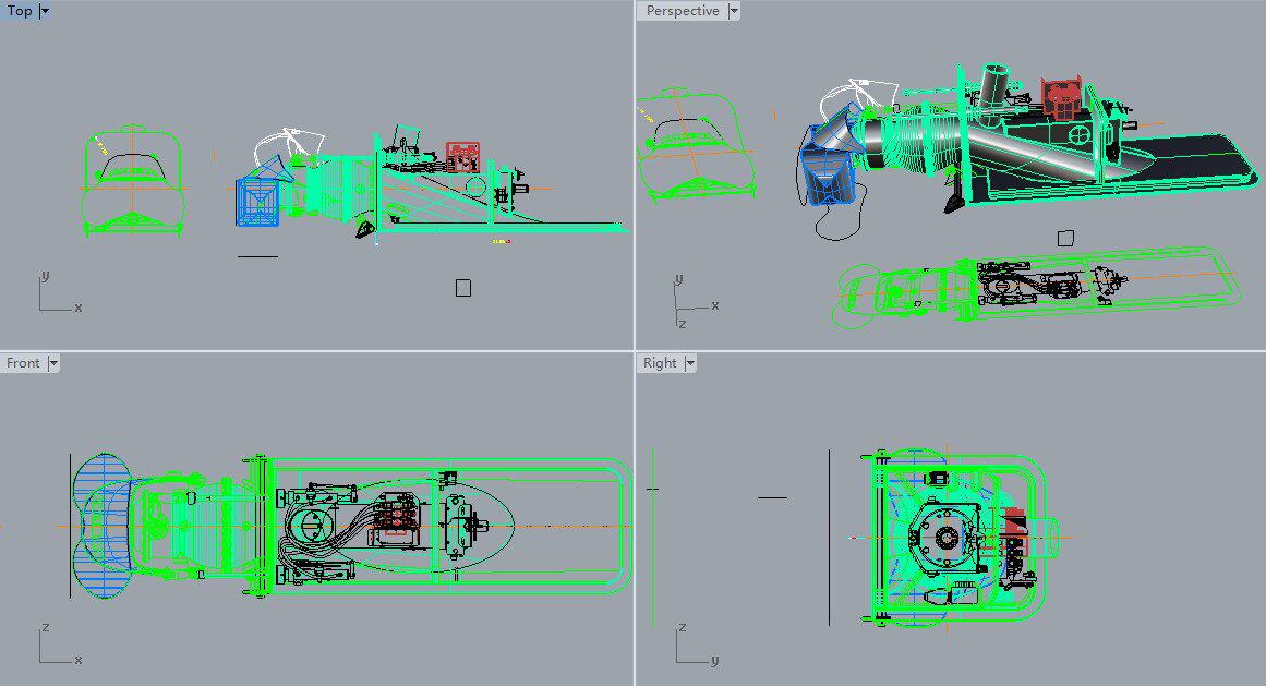 Water Jet Thrusters Rolls-Royce Kamewa 36A3 Three-dimensional Modelling DRAWINGS RHINO Design