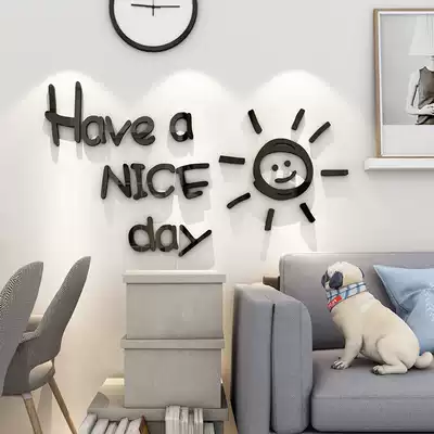 Beautiful day ins Nordic simple 3d wall stickers bedroom bedside rental renovation dormitory decoration